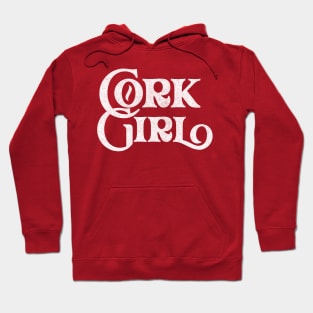 Cork Girl / Retro Style Typography Apparel Hoodie